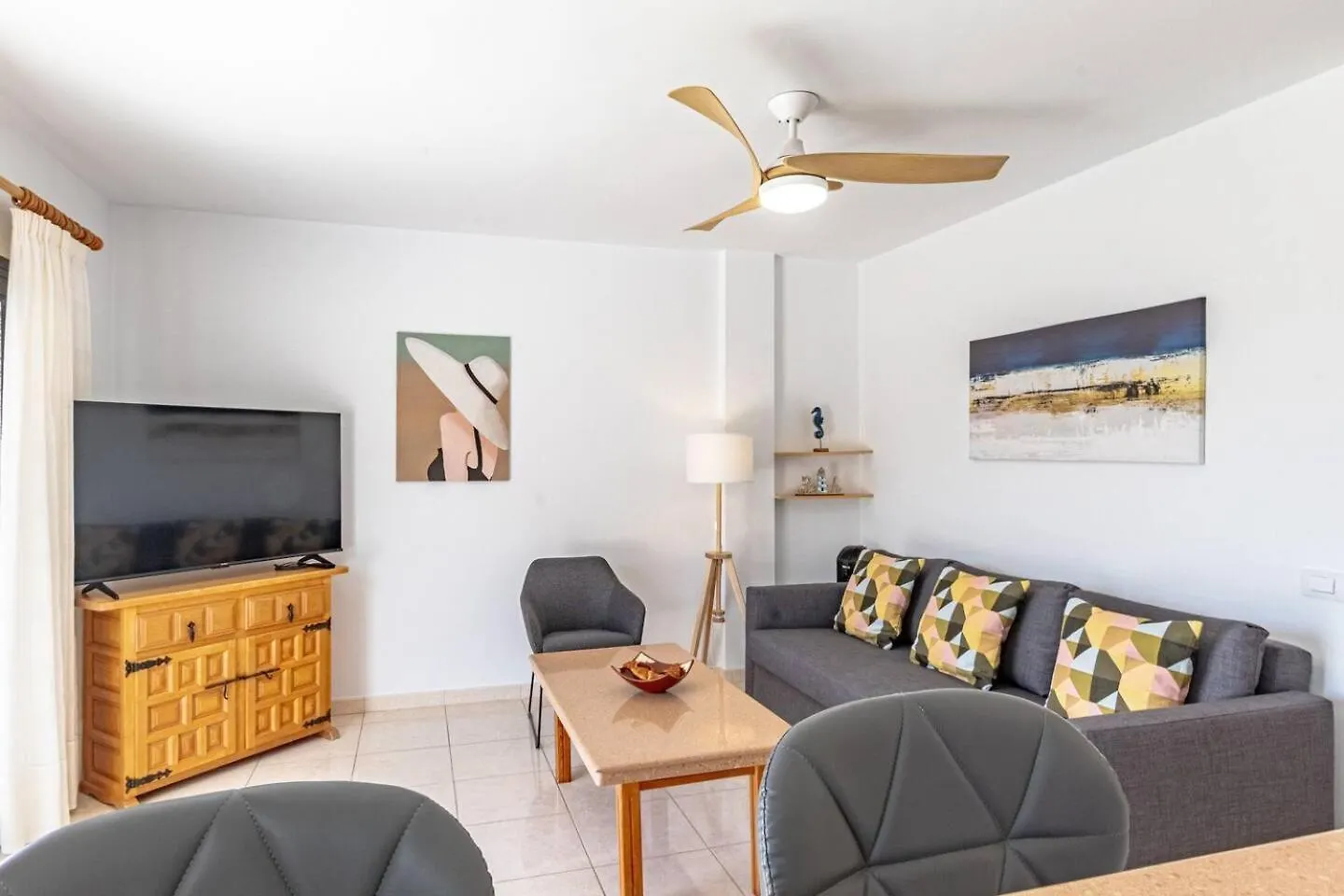 Daire Sunny Oceanview Terrace By Dream Homes Tenerife Acantilado de los Gigantes